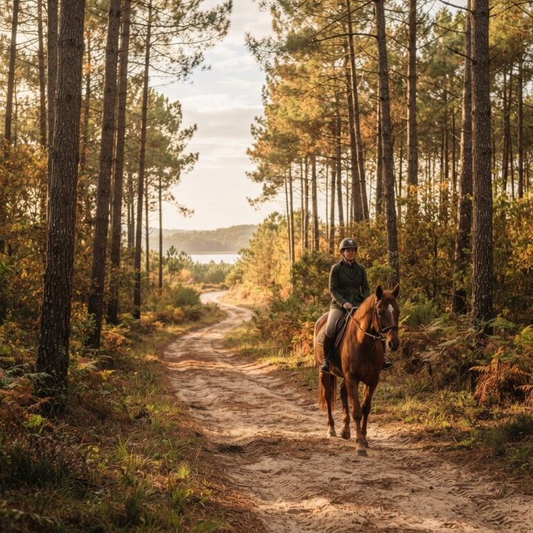 Biscarrosse dans les Landes : lacs, océan et pistes équestres au départ du gîte
