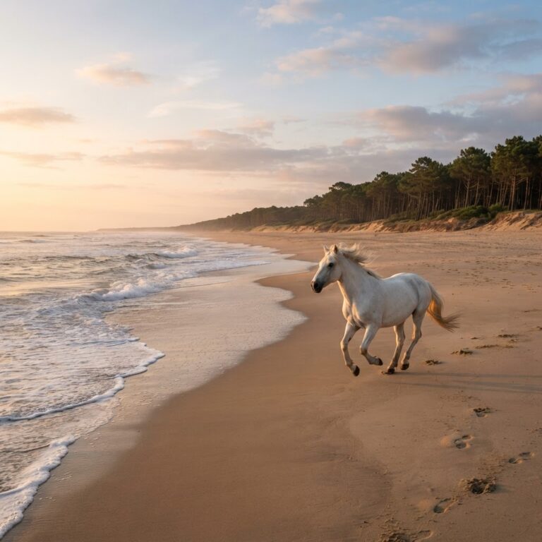 Mimizan dans les Landes : plages équestres et océan au départ du gîte