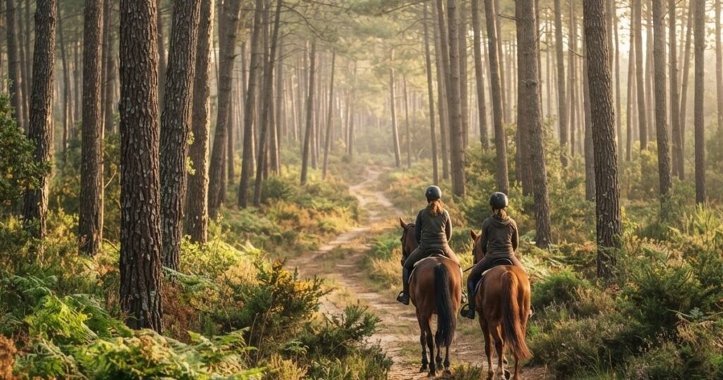 Pissos dans les Landes : forêt usagère, pistes équestres et nature au départ du gîte