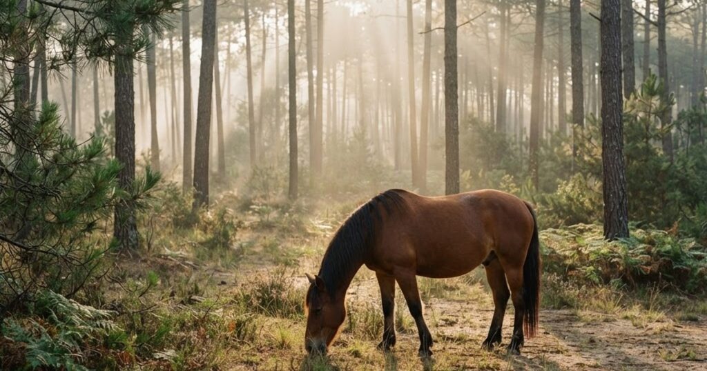 Solférino dans les Landes : forêt, lacs et pistes équestres au départ du gîte